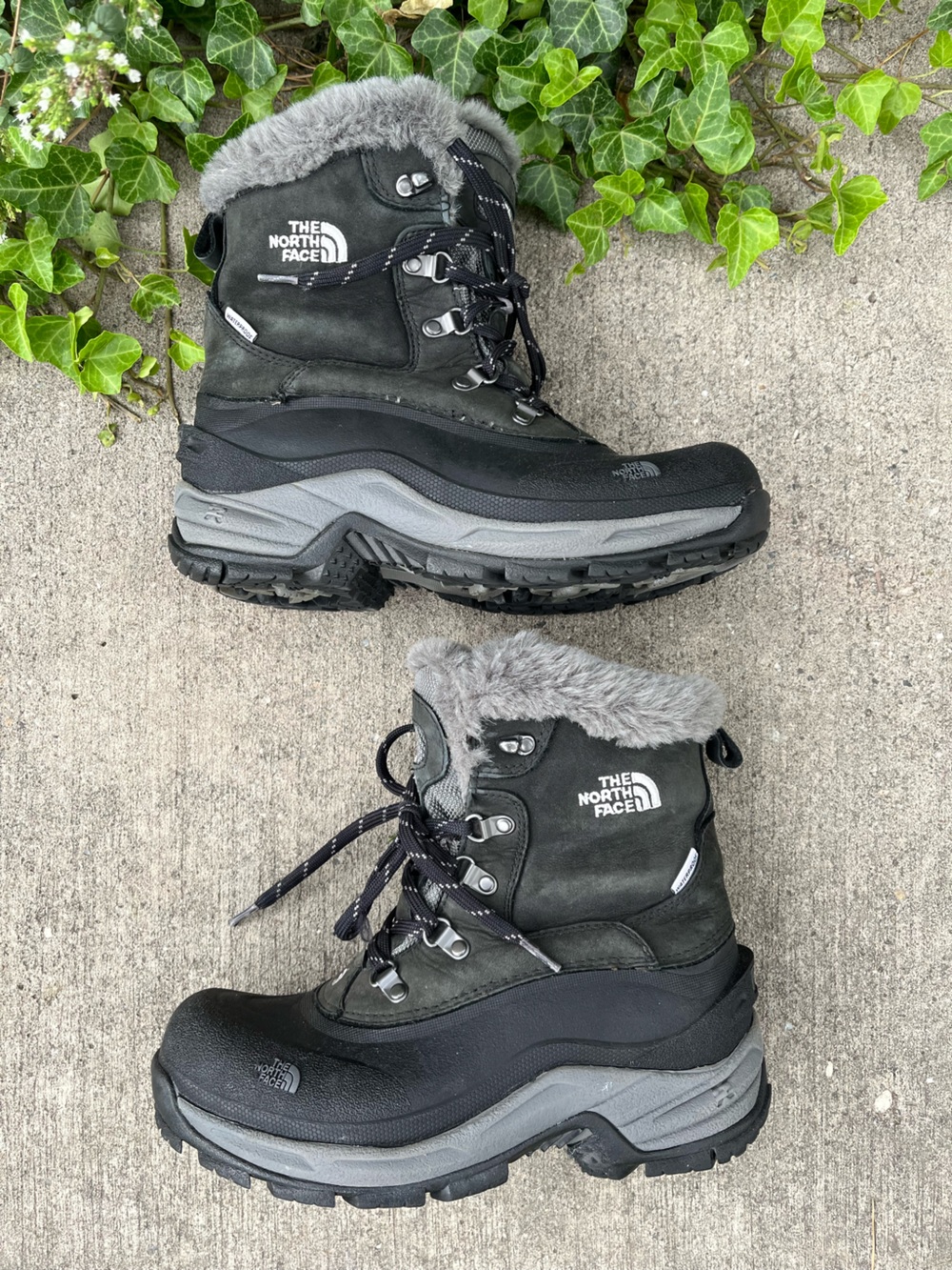 🆕 Listing!  The North Face | 'McMurdo' Black and Gray Faux-Fur Winter Boot